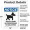 Signmission Dogs In Yard No Trespassing OSHA Notice Sign, Aluminum, 18in W x 24in L, 2PK OS-2PACK-NS-A-1824-V-11441 - alternate 6